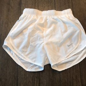 Nike White Running Shorts